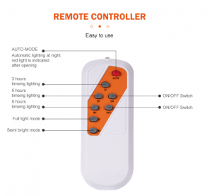 remote control for solar light