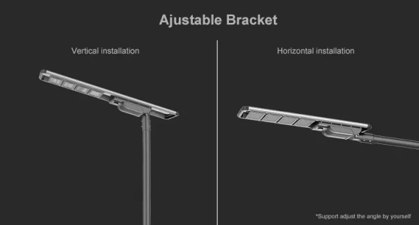 Intelligent all in one solar street light 100w