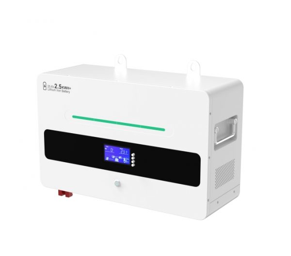 Wall-Mounted Solar Lithium Battery – 25.6V 100Ah (2560Wh)