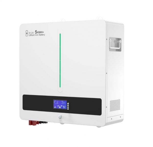 Wall-Mounted Solar Lithium Battery – 25.6V 200Ah (5120Wh)