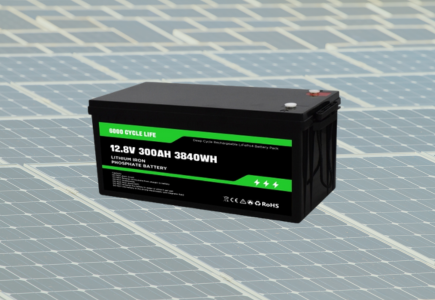 12.8V 300AH LiFePO4 Solar Lithium Battery